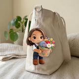 Gardener Of The Year - Personalized Gardening Plush Keychain