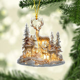 Deer Christmas - Personalized Hunting Ornament