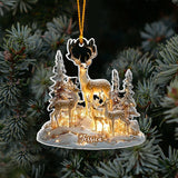 Deer Christmas - Personalized Hunting Ornament