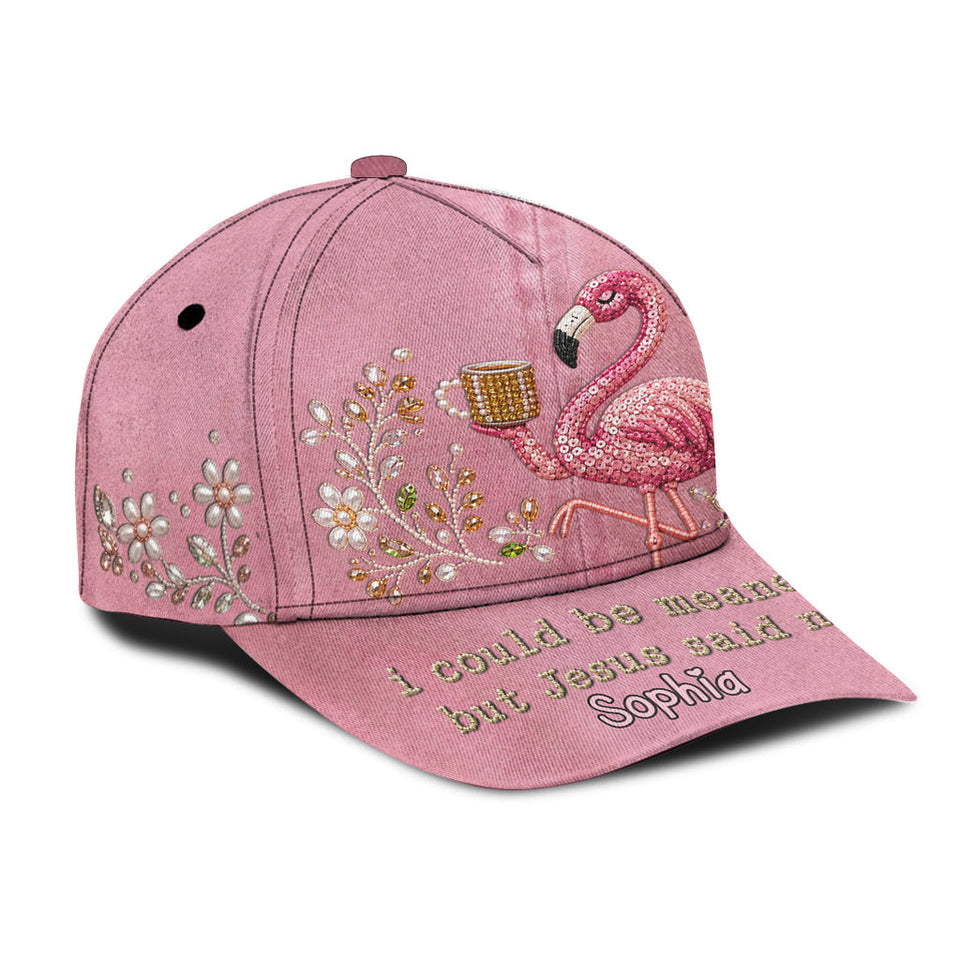 Funny Sarcastic Gift For Christians - Personalized Flamingo Classic Cap