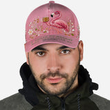 Funny Sarcastic Gift For Christians - Personalized Flamingo Classic Cap