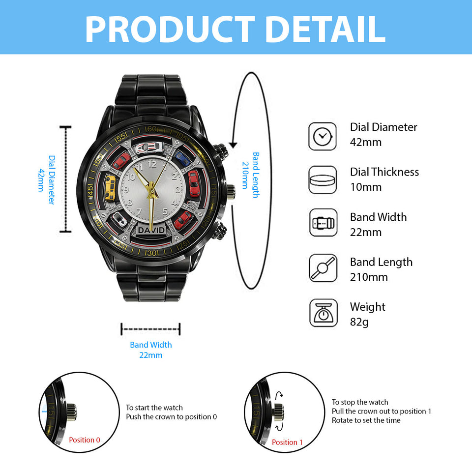 Love Cars - Personalized Car Lover Hand Watch