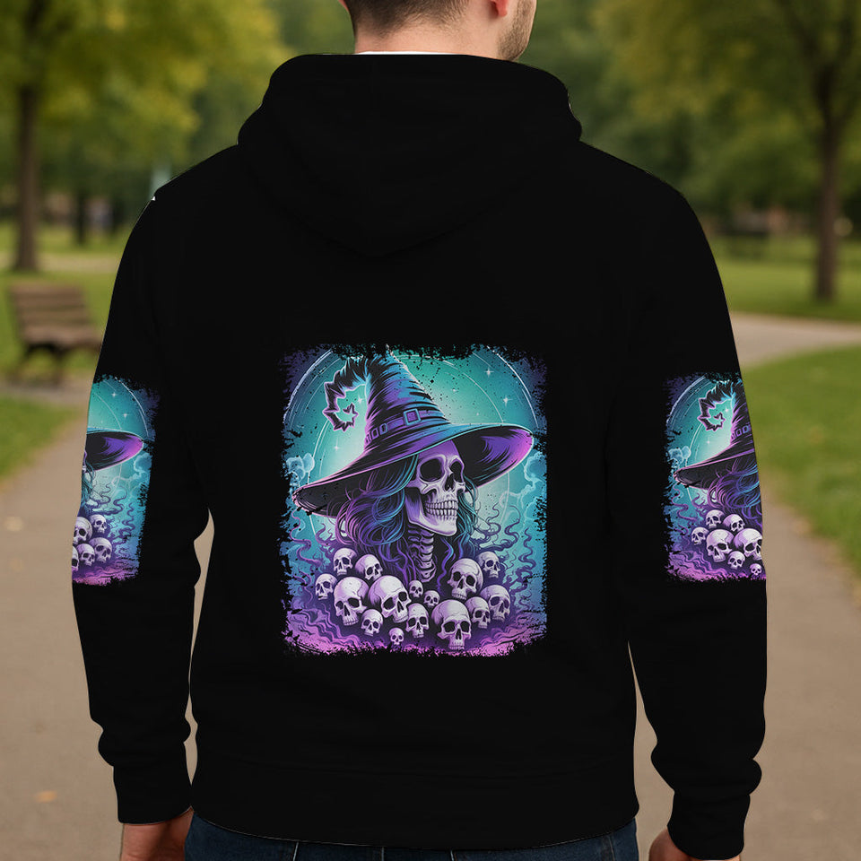 She Trained A Witch - Personalized Witch All Over Shirt