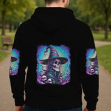 She Trained A Witch - Personalized Witch All Over Shirt