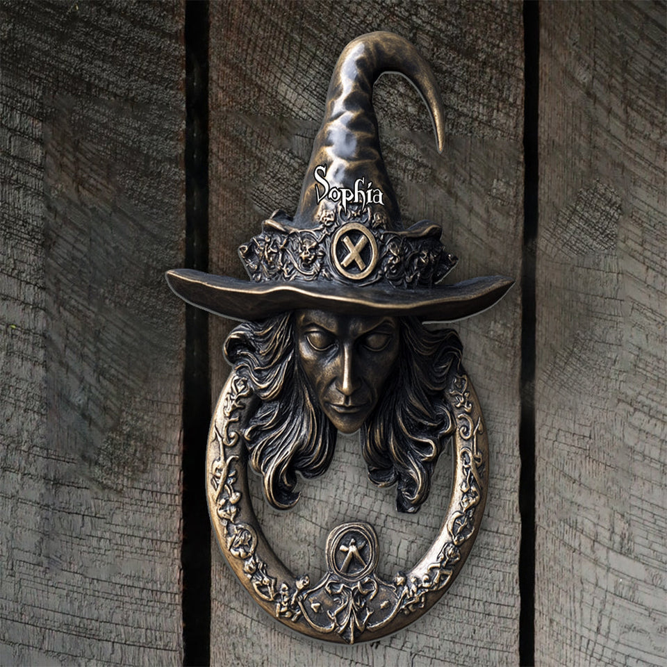 Dark Magic - Personalized Witch Cut Metal Sign