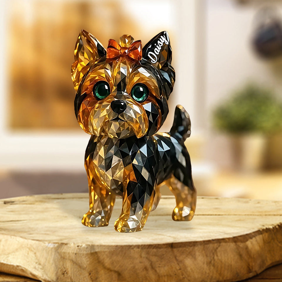 I Love My Dog - Personalized Dog Custom Shaped Acrylic Plaque