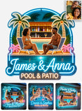 Any Photo Backyard, Pool & Patio - Personalized Couple Neon LED Light Sign