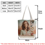 Any Photo Love Sewing - Personalized Sewing Quilted Tote Bag