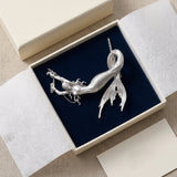 Soul Of A Mermaid - Personalized Mermaid Shaped Metal Pendant Necklace