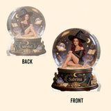 Enchanted Snow Globe - Personalized Witch Custom Shaped Acrylic Plaque