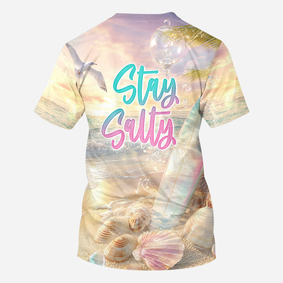 Stay Salty - Personalized Surfing All Over Shirt