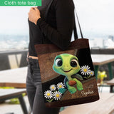 Just A Girl Who Loves Turtle - Personalized Turtle Tote Bag