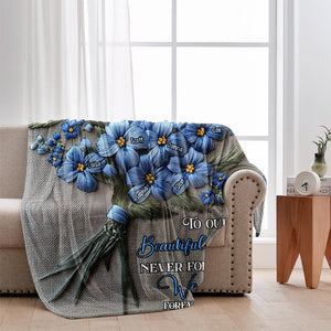 Never Forget I Love You - Personalized Grandma Blanket