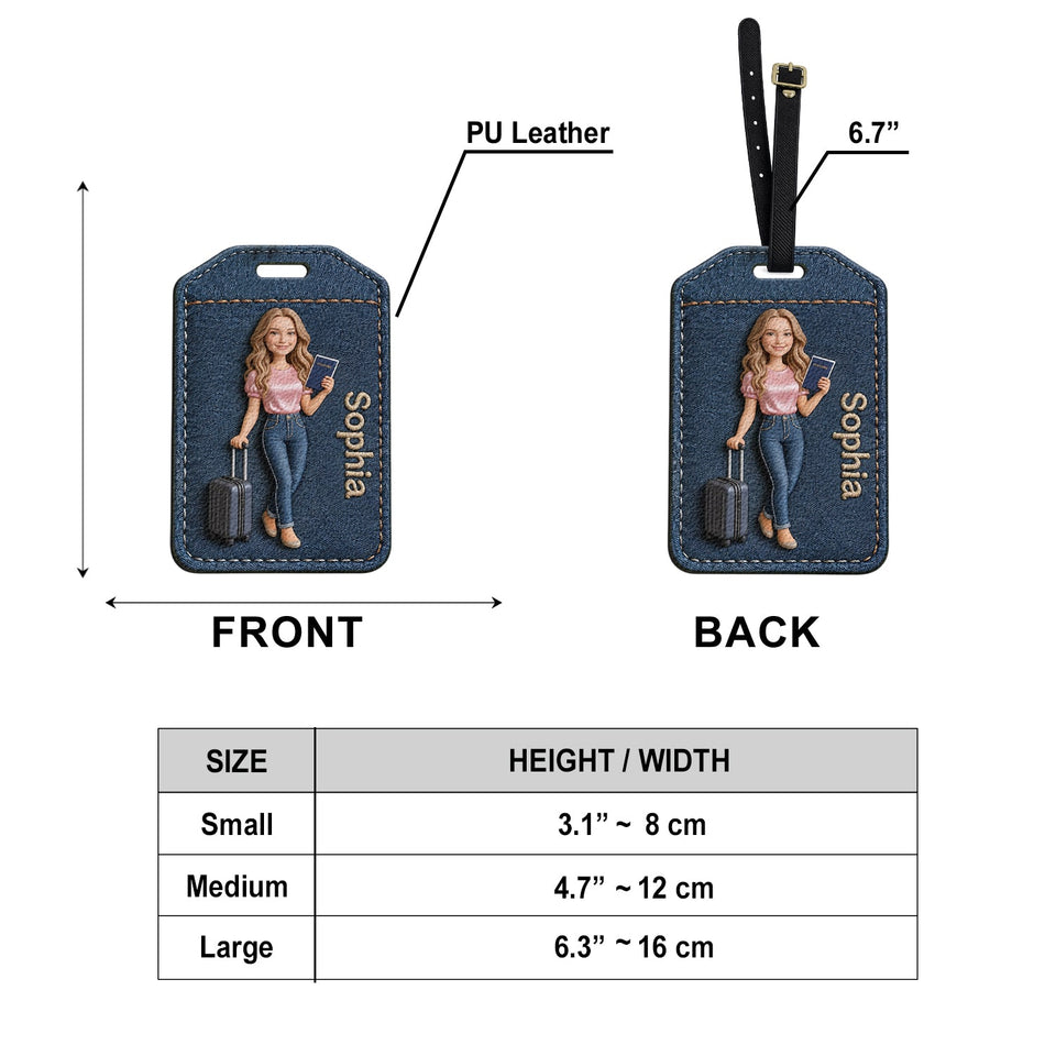 Travel Is My Therapy - Personalized Travelling Passport Holder & Luggage Tag Set