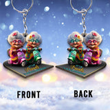 Let's Be Friends 'Til We're Old And Bonkers - Personalized Bestie Keychain