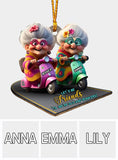 Let's Be Friends 'Til We're Old And Bonkers - Personalized Bestie Ornament