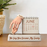 The Day You Became My Daddy - Personalized Father Custom Shaped Acrylic Plaque