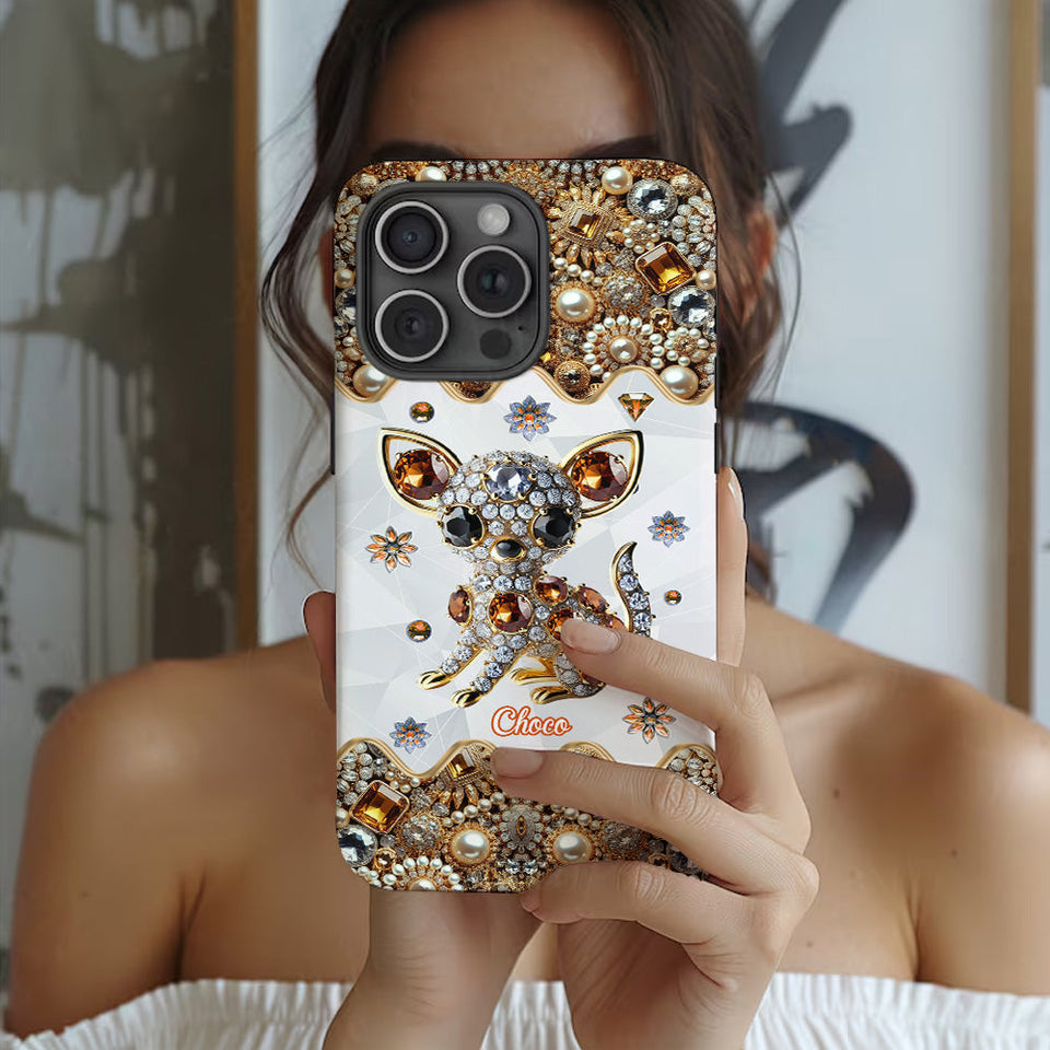 Love Chihuahuas - Personalized Dog Full Print Phone Case