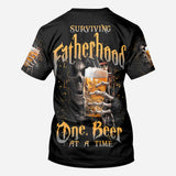 Surviving Fatherhood - Personalized Father All Over Shirt