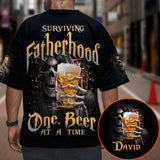 Surviving Fatherhood - Personalized Father All Over Shirt
