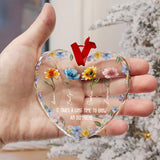 It's Take A Long Time To Grow An Old Friend - Personalized Bestie Heart Shaped Glass Ornament