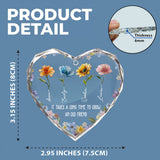 It's Take A Long Time To Grow An Old Friend - Personalized Bestie Heart Shaped Glass Ornament