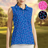 Funny Gift For Her - Personalized Couple Sleeveless Polo Shirt