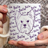 Unique Pet Gift, Badly Drawn Minimalist - Personalized Dog Mug
