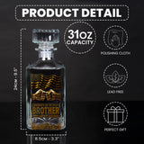 Congrat On Being My Brother - Personalized Sibling Whiskey Glass