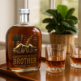 Congrat On Being My Brother - Personalized Sibling Wine Bottle