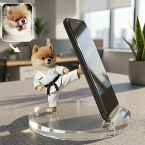 Gift For Pet Owner, Dog Dad, Dog Mom,... - Personalized Dog Phone/ Tablet Holder Stand