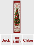 Merry Christmas - Personalized Family Table Runner