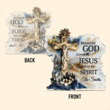 Blessed By God - Personalized Christian Custom Shaped Acrylic Plaque