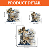 Blessed By God - Personalized Christian Custom Shaped Acrylic Plaque