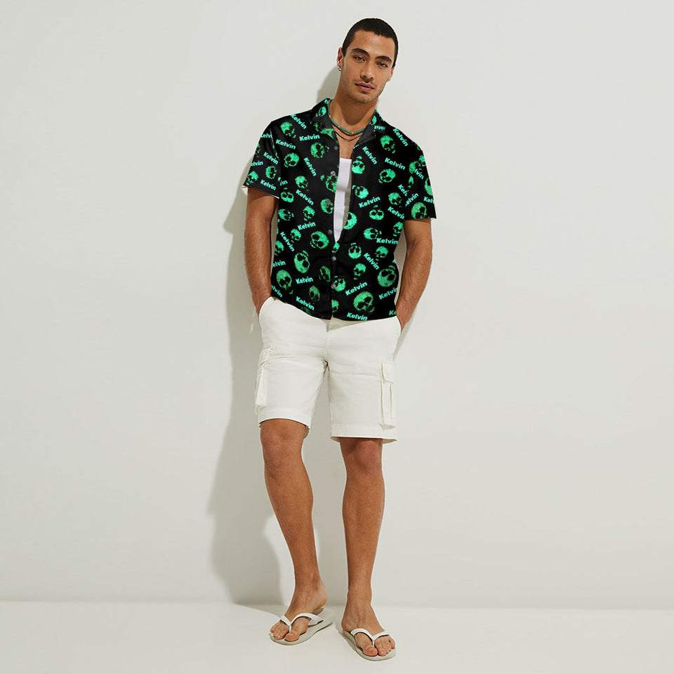 Cool Skull - Personalized Skull Hawaiian Shirt