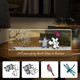 A Piece Of My Heart Lives In Heaven - Personalized Memorial Custom LED Night Light