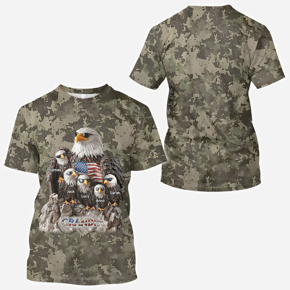 Strong Papa - Personalized Father All Over Shirt