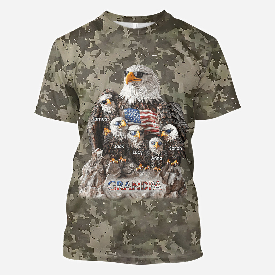 Strong Papa - Personalized Father All Over Shirt