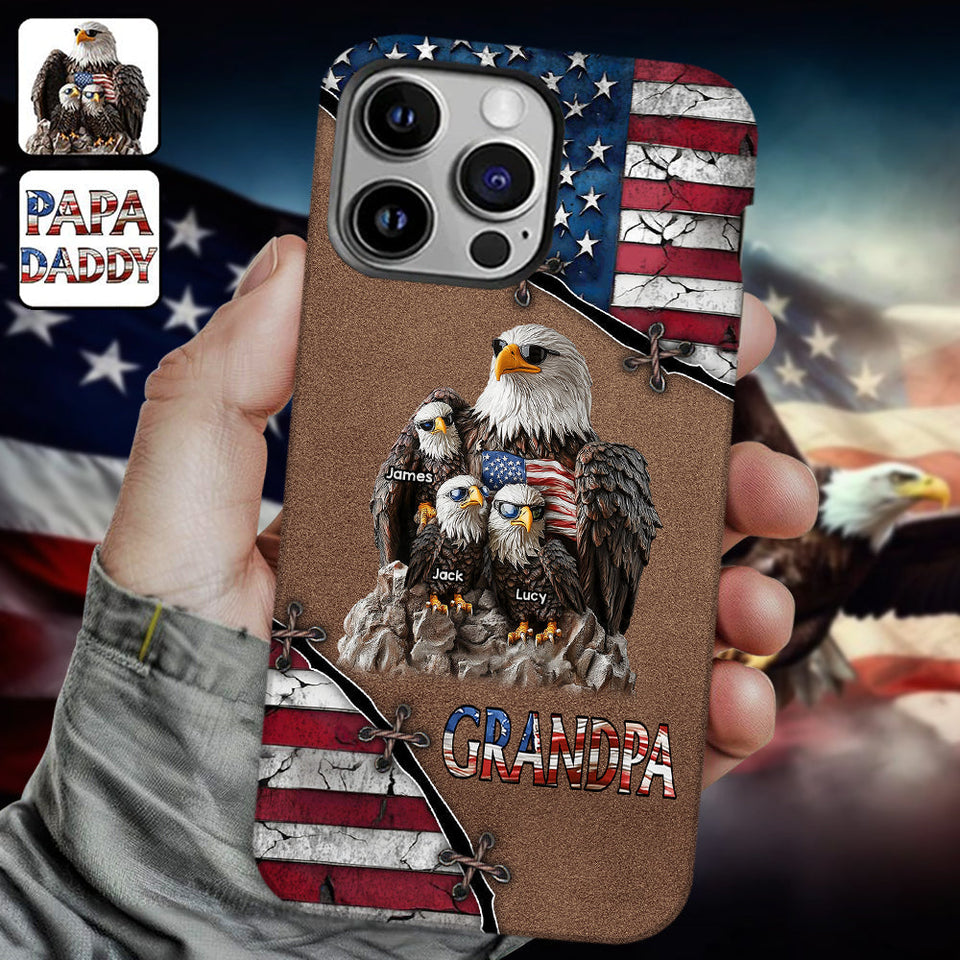Strong Papa - Personalized Father Full Print Phone Case