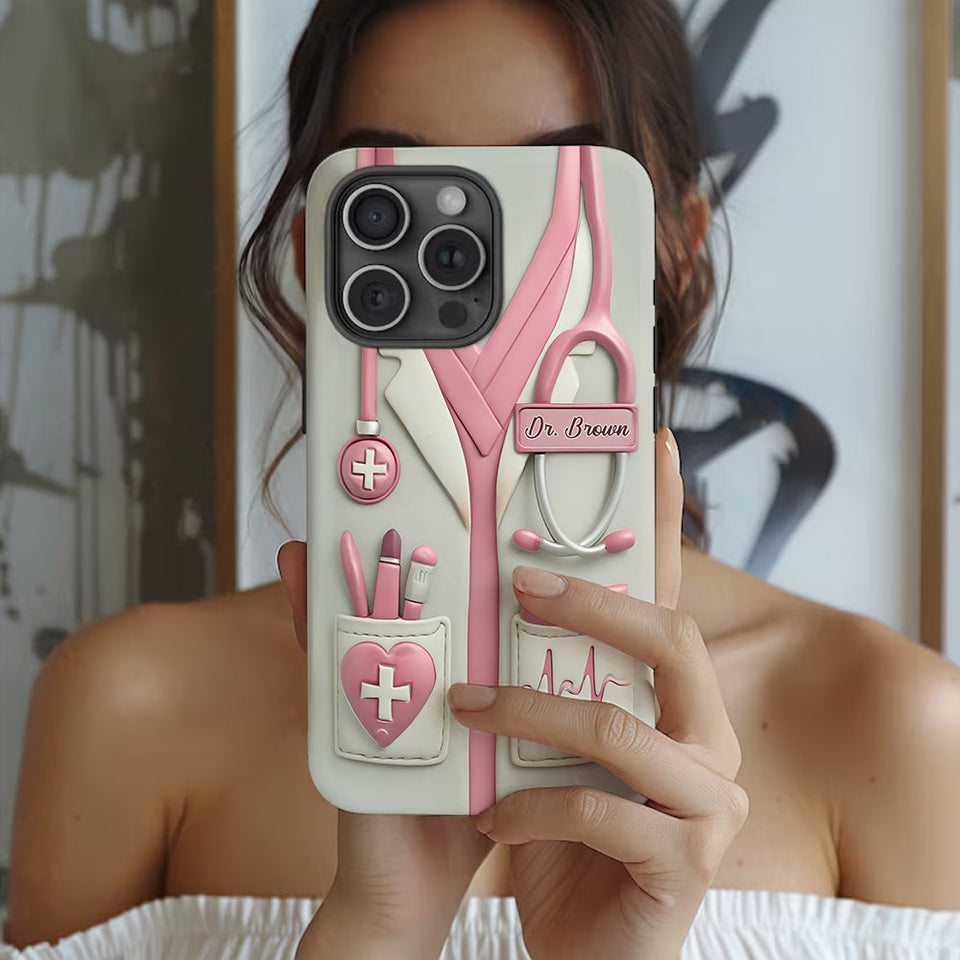 Celebrate Everyday Heroes With Medical Professional Gifts - Personalized Nurse Full Print Phone Case