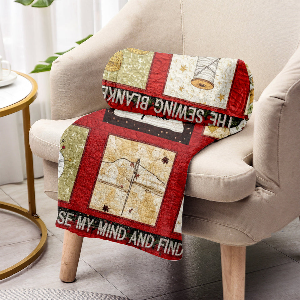 Sewing is My Therapy - Personalized Sewing Blanket