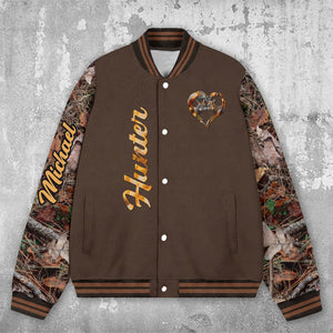 You & Me We Got This - Personalized Hunting Varsity Jacket