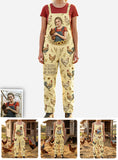 Easily Distracted By Peckers, Farmers Gift - Personalized Chicken Loose-Fit Overalls/ Rompers