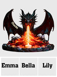 Majestic Book Nook - Personalized Dragon Candle Holder Sign
