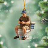 Funny Gift For Dad, Gift For Him, Doing Dad Stuff - Personalized Father Ornament