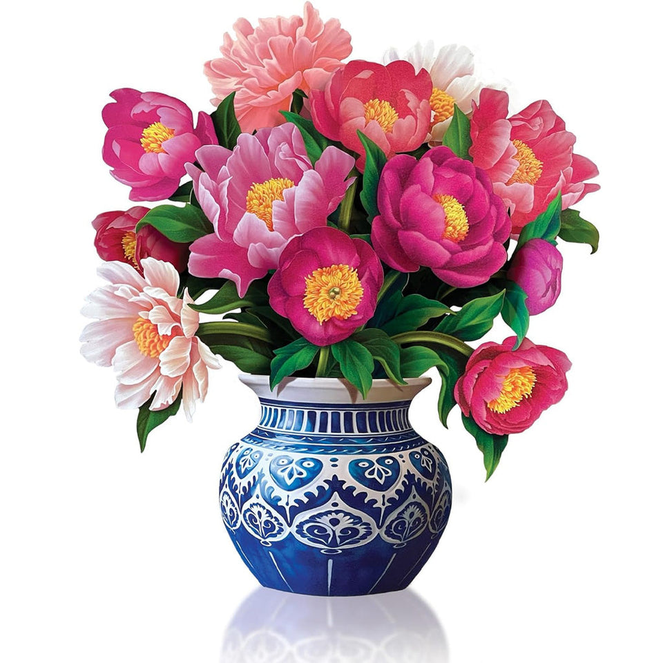 Paper Flower Bouquet Greeting Cards with Envelope