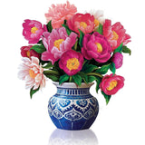 Paper Flower Bouquet Greeting Cards with Envelope
