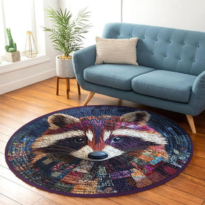 Adorable Raccoon - Raccoon Round Rug