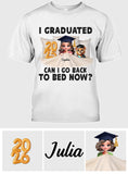 I Graduated Can I Go Back To Bed Now - Personalized Graduation T-shirt And Hoodie