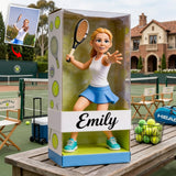 Any Sport - Tennis, Volleyball, Football, Baseball... - Personalized Tennis Custom Shaped Acrylic Plaque